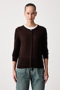 United Colors of Benetton kardigan damski z wełną brązowy 1H02D5035