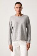 United Colors of Benetton sweter damski wełniany z dodatkiem kaszmiru szary 1I0FD10HQ