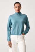 United Colors of Benetton sweter damski wełniany turkusowy 1I0FD204Y