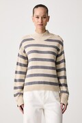United Colors of Benetton sweter damski z dodatkiem wełny beżowy 1S9ZE204X