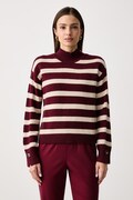 United Colors of Benetton sweter damski z dodatkiem wełny multicolor 1S9ZE204X