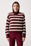 United Colors of Benetton sweter damski z dodatkiem wełny multicolor 1S9ZE204X