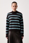 United Colors of Benetton sweter damski z dodatkiem wełny brązowy 1S9ZE204X