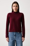 United Colors of Benetton sweter damski z dodatkiem wełny bordowy 1S9ZE204X