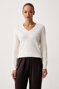 United Colors of Benetton πουλόβερ γυναικείο μάλλινο μπεζ 1002D403X