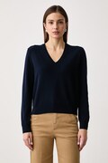 United Colors of Benetton sweter damski wełniany granatowy 1002D403X