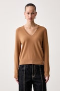 United Colors of Benetton sweter damski wełniany brązowy 1002D403X