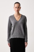 United Colors of Benetton sweter damski wełniany szary 1002D403X