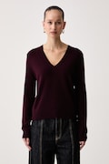 United Colors of Benetton sweter damski wełniany bordowy 1002D403X