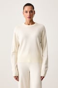 United Colors of Benetton sweter damski z wełną beżowy 1B9YD10HK