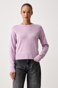United Colors of Benetton πουλόβερ γυναικείο με μαλλί μωβ 1B9YD10HK