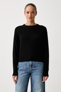 United Colors of Benetton πουλόβερ γυναικείο με μαλλί μαύρο 1B9YD10HK
