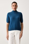 United Colors of Benetton sweter z krótkim rękawem damski z wełną fioletowy 1B9YD204U