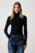 United Colors of Benetton longsleeve damski bawełniany granatowy 3GA8E2224