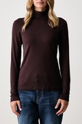 United Colors of Benetton longsleeve damski bawełniany brązowy 3GA8E2224