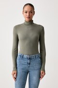 United Colors of Benetton majica z dolgimi rokavi ženska bombažna zelena 3GA8E2224