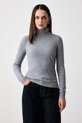 Gaudi sweter damski z wiskozą szary 621BD53079