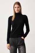 Gaudi sweter damski z wiskozą czarny 621BD53079
