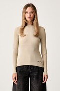Armani Exchange sweter damski z wiskozą niebieski XW002627 AF10352
