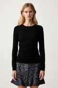Trussardi sweter damski wełniany czarny M0196001266N