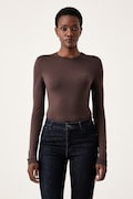 Trussardi longsleeve damski wełniany brązowy G0096000302N