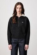 Fred Perry sweter damski z wełną szary K3142