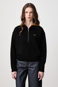 Fred Perry sweter damski z wełną czarny K3142