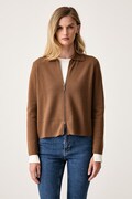 MM by Max Mara πουλόβερ με κουμπιά γυναικείο μάλλινο MMLSNACK καφέ 2626346017600