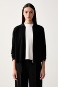 MM by Max Mara sweter rozpinany damski wełniany MMLSNACK czarny 2626346017600