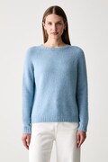 Weekend Max Mara sweter damski z dodatkiem wełny WKDGHIACCI niebieski 2625366211600
