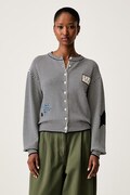 Weekend Max Mara kardigán dámsky s bavlnou WKDTEIERA tmavomodrý 2625346041600
