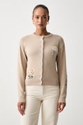 Weekend Max Mara kardigán dámsky s bavlnou WKDTEIERA béžový 2625346041600
