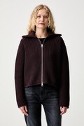 Marc O'Polo cardigan pentru femei din bumbac burgund 5000012278