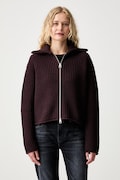 Marc O'Polo cardigan pentru femei din bumbac burgund 5000012278