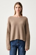 Marc O'Polo sweter damski z wełną beżowy 5000012064