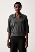 Marc O'Polo sweter damski z wełną szary 5000011915