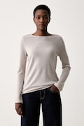 Marc O'Polo sweter damski wełniany beżowy 5000008635