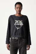 Pinko hanorac pentru femei din bumbac negru 107318 A3ID