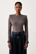Pinko pulover za žene od vune smeđi 107246 A3FY