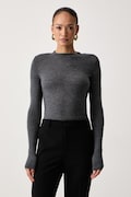 Pinko sweter damski wełniany szary 107246 A3FY