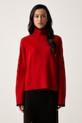 Pinko półgolf damski wełniany czerwony 105446 A3G1