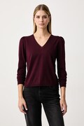 Twinset pulover za žene od vune bordo 262TT3222