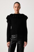 Twinset maglione da donna con lana e alpaca nero 262TT3200