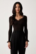 Twinset пуловер дамски с вискоза кафяв 262TP3390