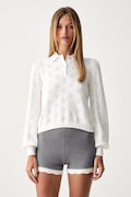Twinset sweter damski z dodatkiem kaszmiru beżowy 262TP3022