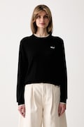 Karl Lagerfeld pulover pentru femei din lână negru B3W18037