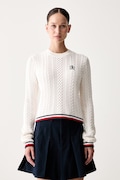 Tommy Jeans sweter damski bawełniany beżowy DW0DW22933