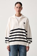 Tommy Jeans sweter damski bawełniany beżowy DW0DW22928