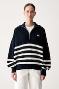 Tommy Jeans sweter damski bawełniany granatowy DW0DW22928