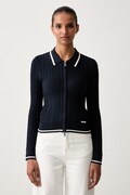 Guess Jeans жилетка дамска с вискоза тъмносиня W6YR03 Z0849